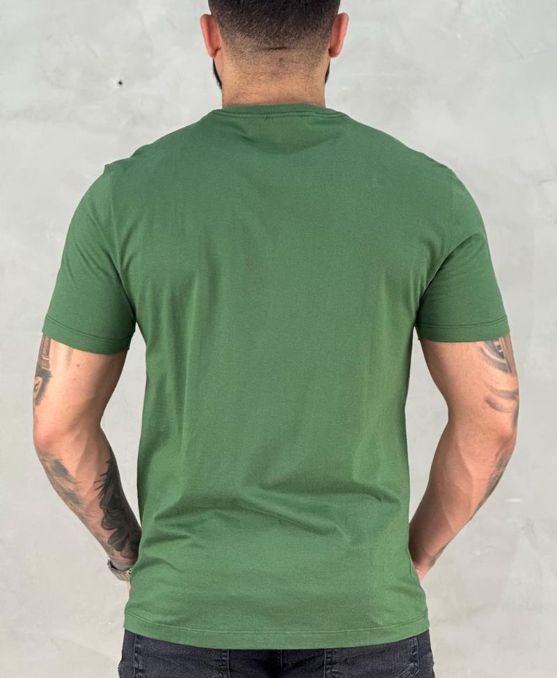 Camiseta Verde Masculina Malha Regular - Aramis