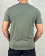 Camiseta Verde Militar Masculina Piquet - Calvin Klein