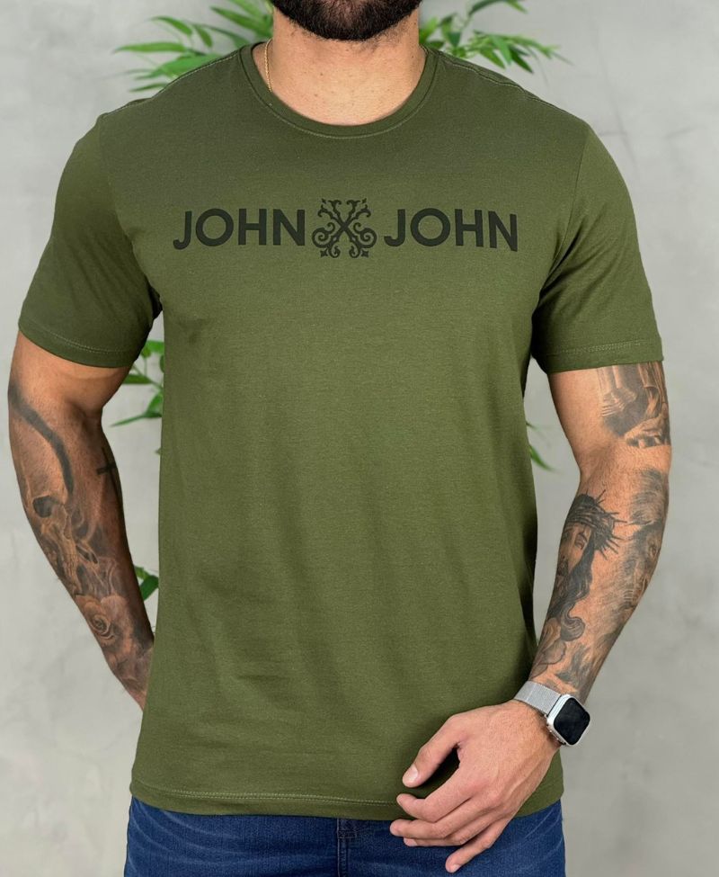 Camiseta Verde Militar Masculina JJ - John John