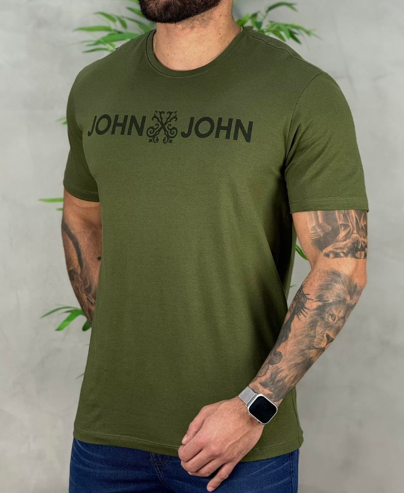 Camiseta Verde Militar Masculina JJ - John John