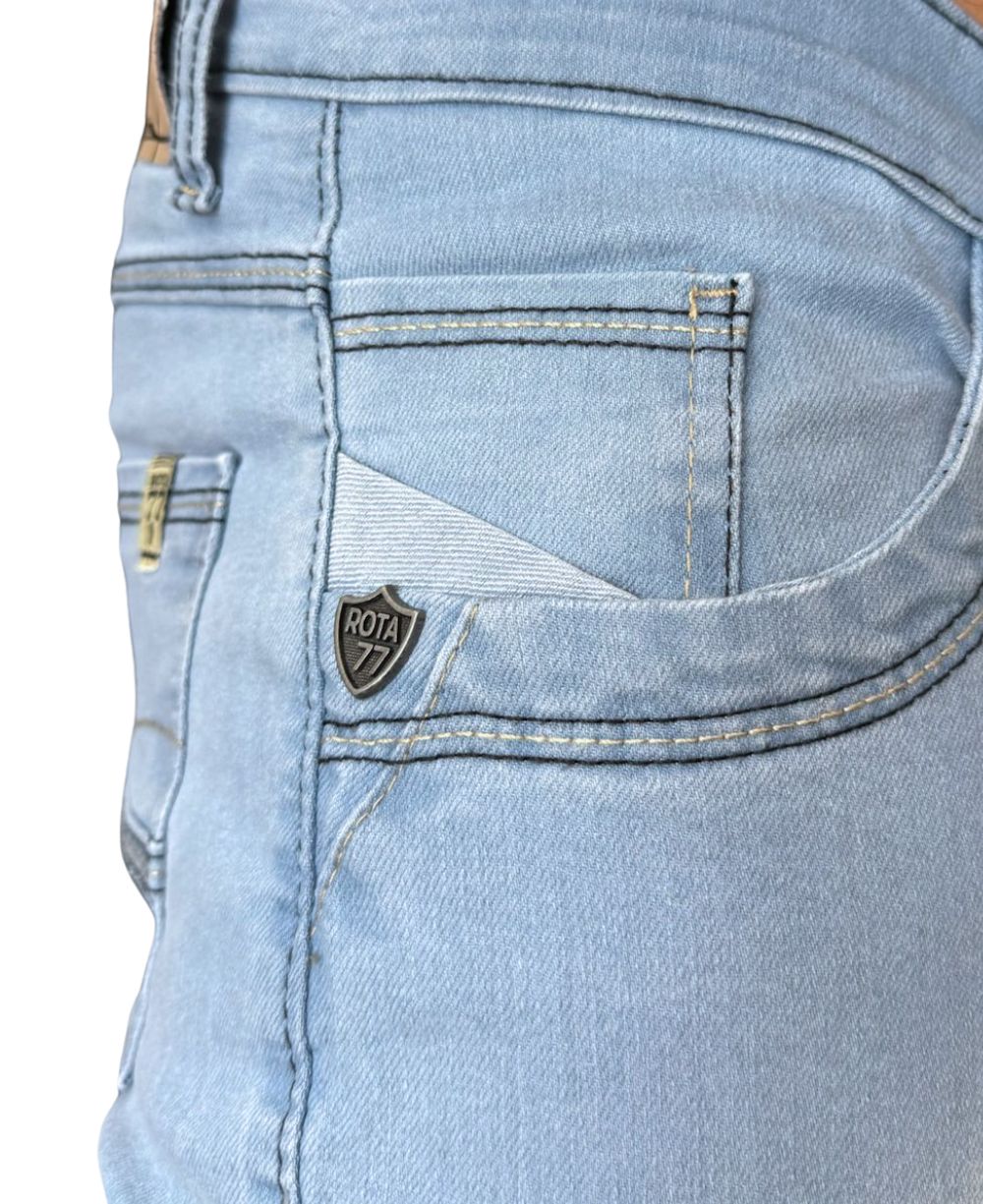 Calça Jeans Delavê Masculina Super Skinny – Rota 77