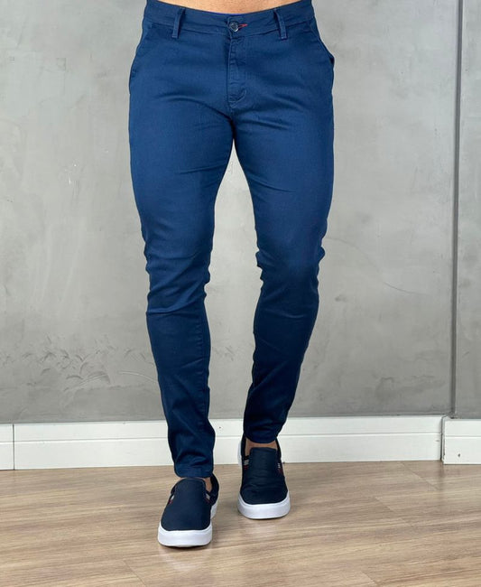 Calça Alfaiataria Azul Bic Masculina Skinny  - Paladho´s Jeans Wear