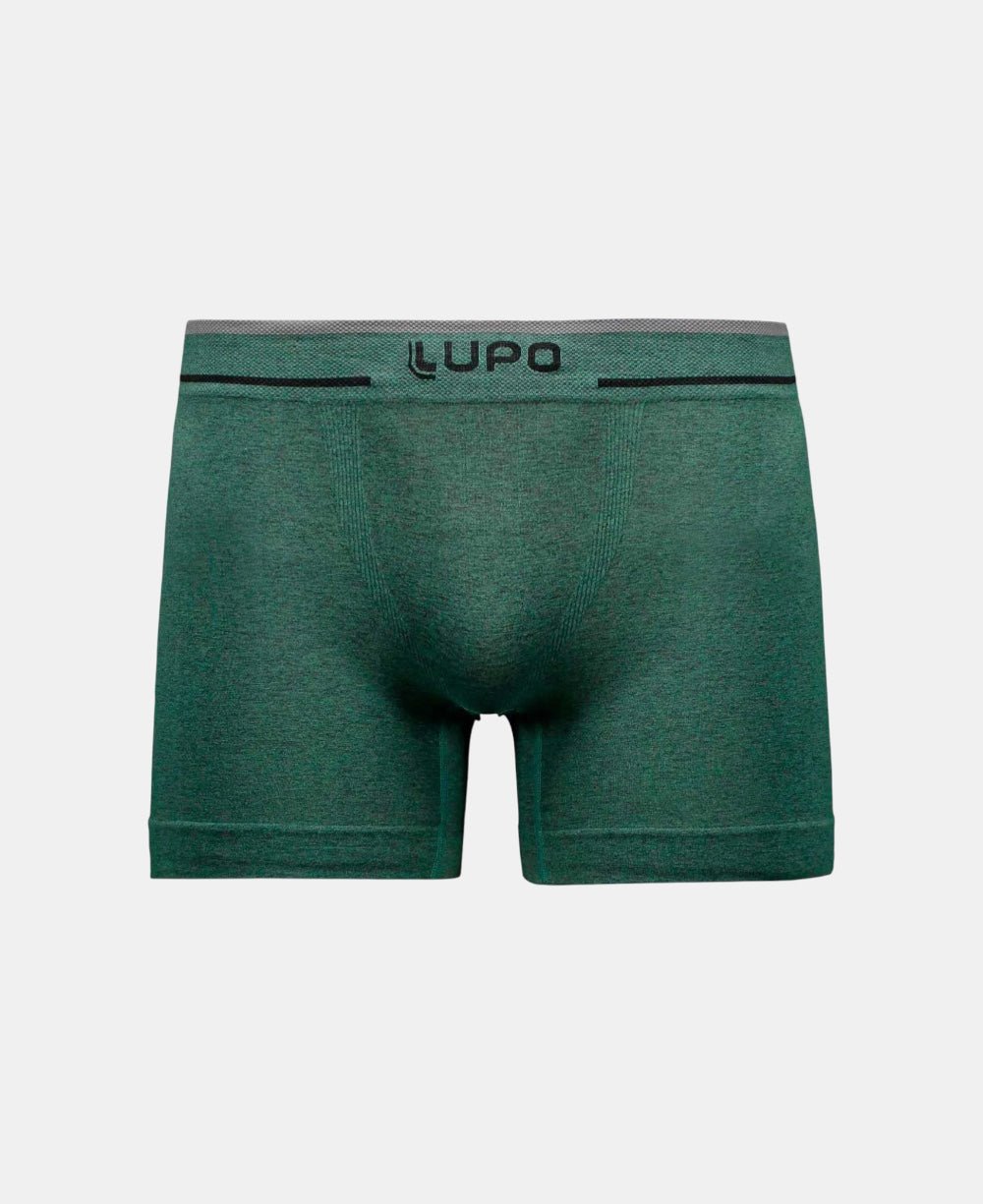 Cueca Boxer Verde Masculina Poliamida Sem Costura - Lupo