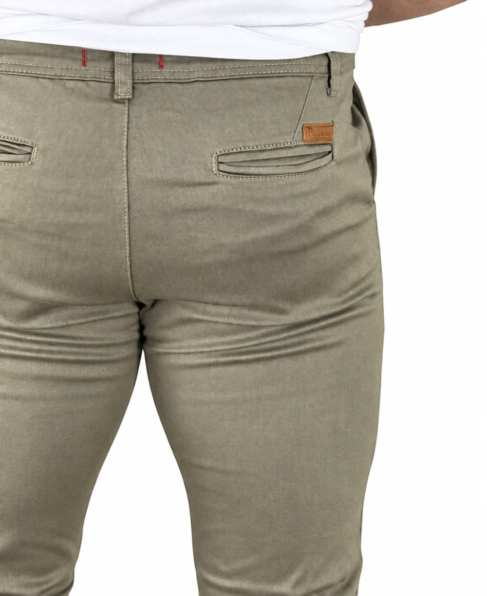 Calça Alfaiataria Caqui Masculina Skinny - Paladho´s