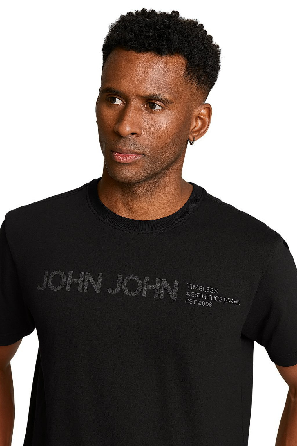 Camiseta T -Shirt Timeless Masculina Preto - John John