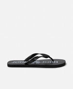 Chinelo Preto Masculino Round Logo - John John