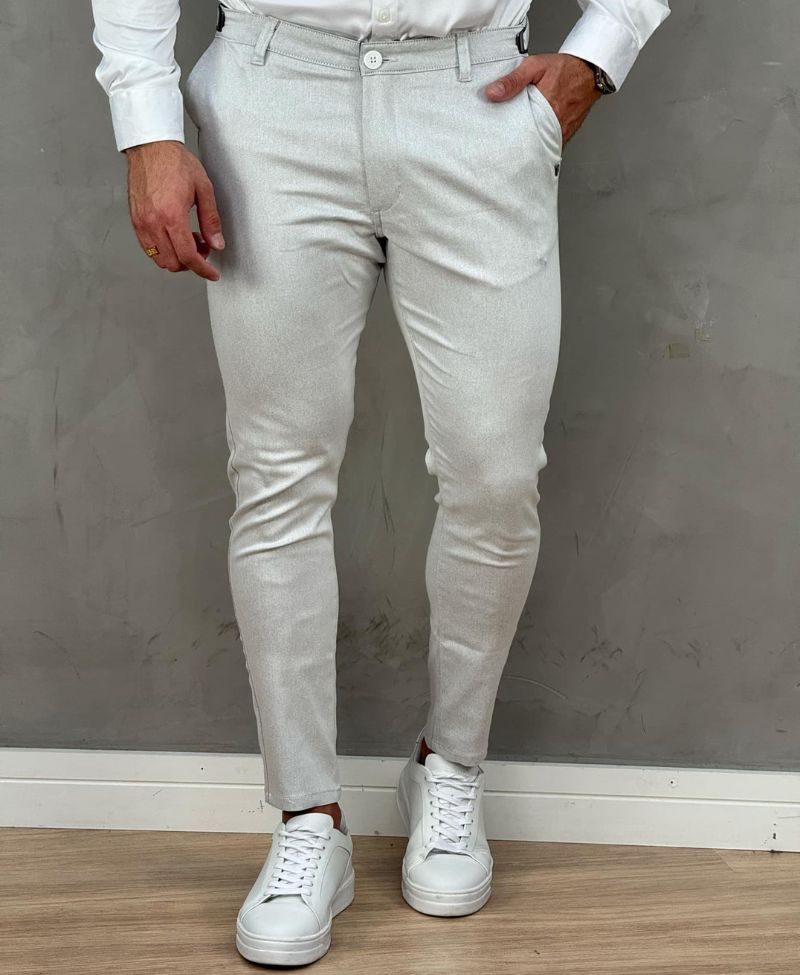Calça Alfaiataria Gelo Masculina Com Regulagem - Per Pochi