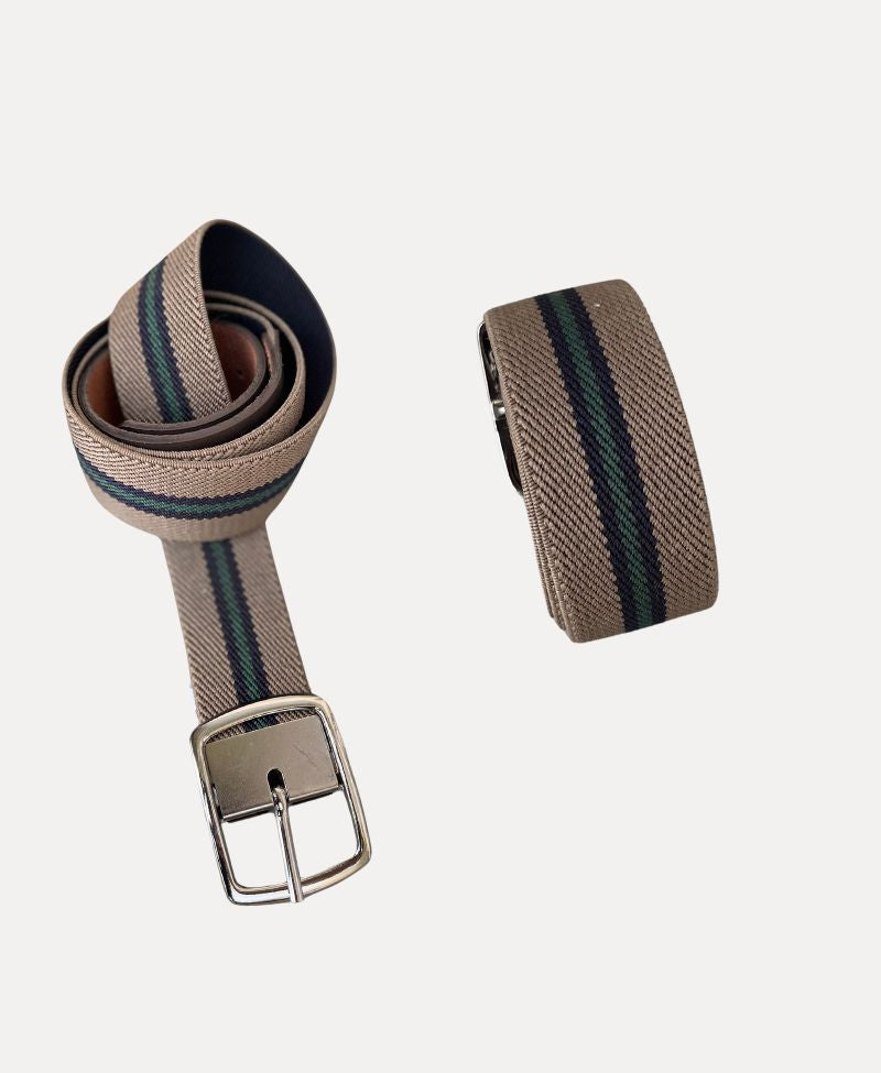 Cinto Marrom Masculino Three Stripe - Paladho´s Jeans Wear