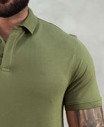 Camisa Polo Verde Militar Masculina Piquet Colorfix - Aramis