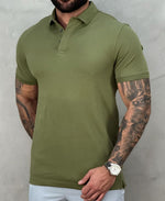 Camisa Polo Verde Militar Masculina Piquet Colorfix - Aramis