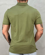 Camisa Polo Verde Militar Masculina Piquet Colorfix - Aramis