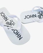 Chinelo Branco Masculino Round Logo - John John