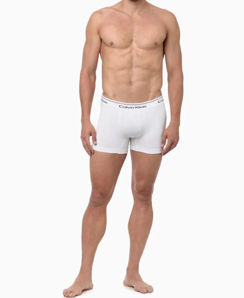 Cueca Box Branca Trunk Modern Cotton - Calvin Klein
