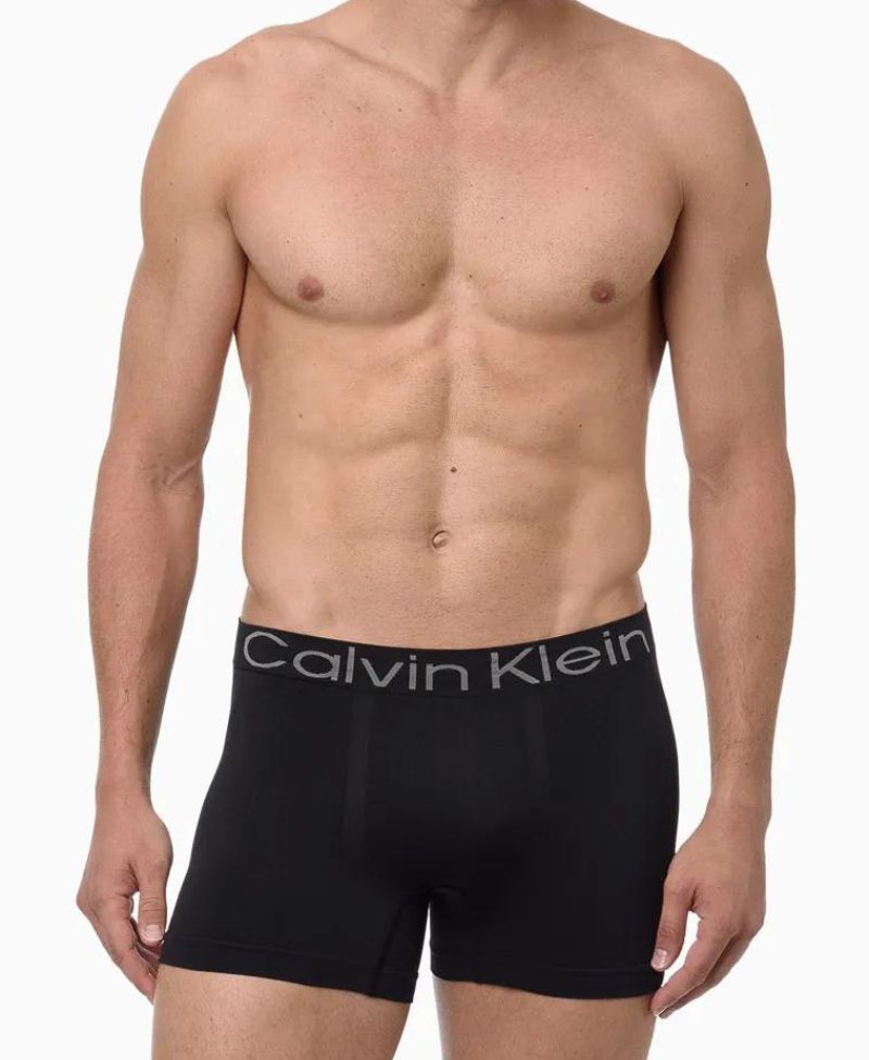 Cueca Box Preta Tunk Sem Costura - Calvin Klein