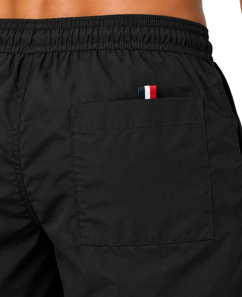Shorts de Banho Preto Essential com Bandeira - Tommy Hilfiger