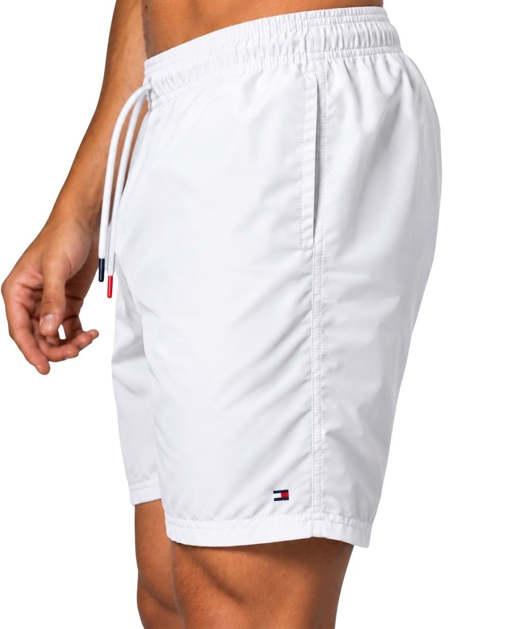 Shorts de Banho Branca Essential com Bandeira - Tommy Hilfiger