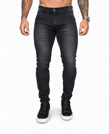 Calça Jeans Cinza Escura Masculina Skinny - Rota 77