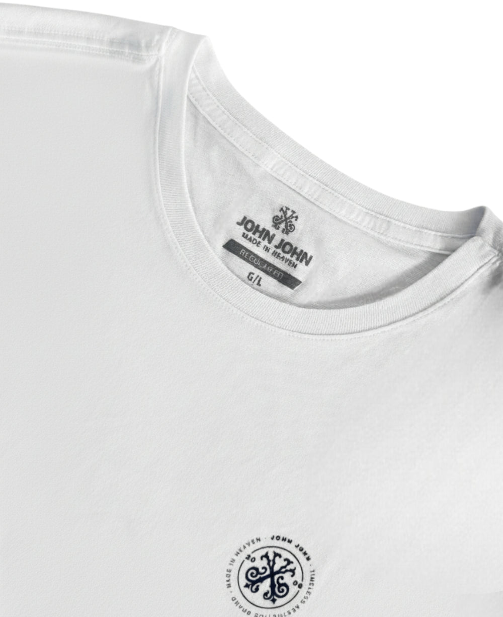 Camiseta Regular Fit Brandh Basic Branco - John John