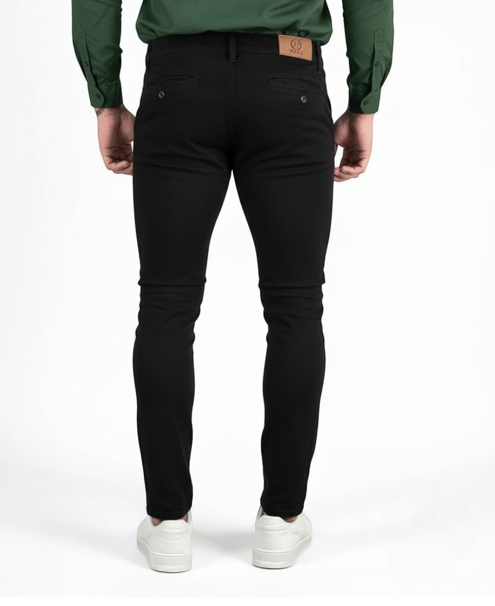 Calça Alfaiataria Preta Masculina - Rota 77