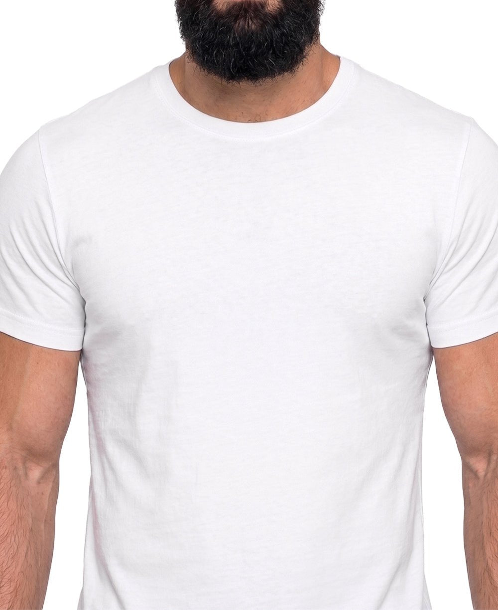Camiseta Masculina Branca Algodão Pima - Ideal Vest Rouparia