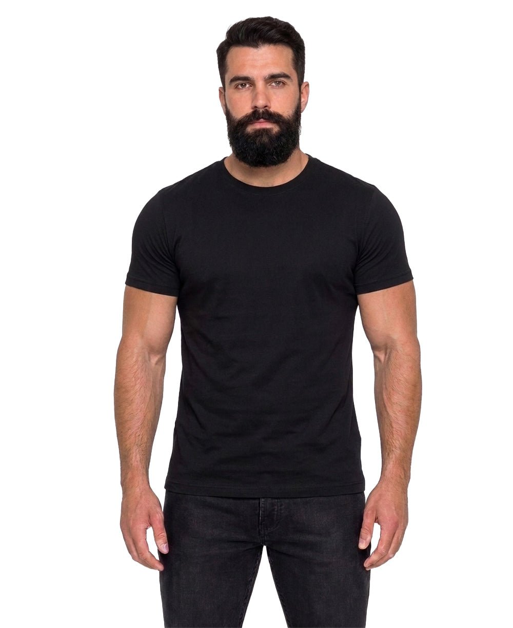 Camiseta Masculina Preta Algodão Pima - Ideal Vest Rouparia