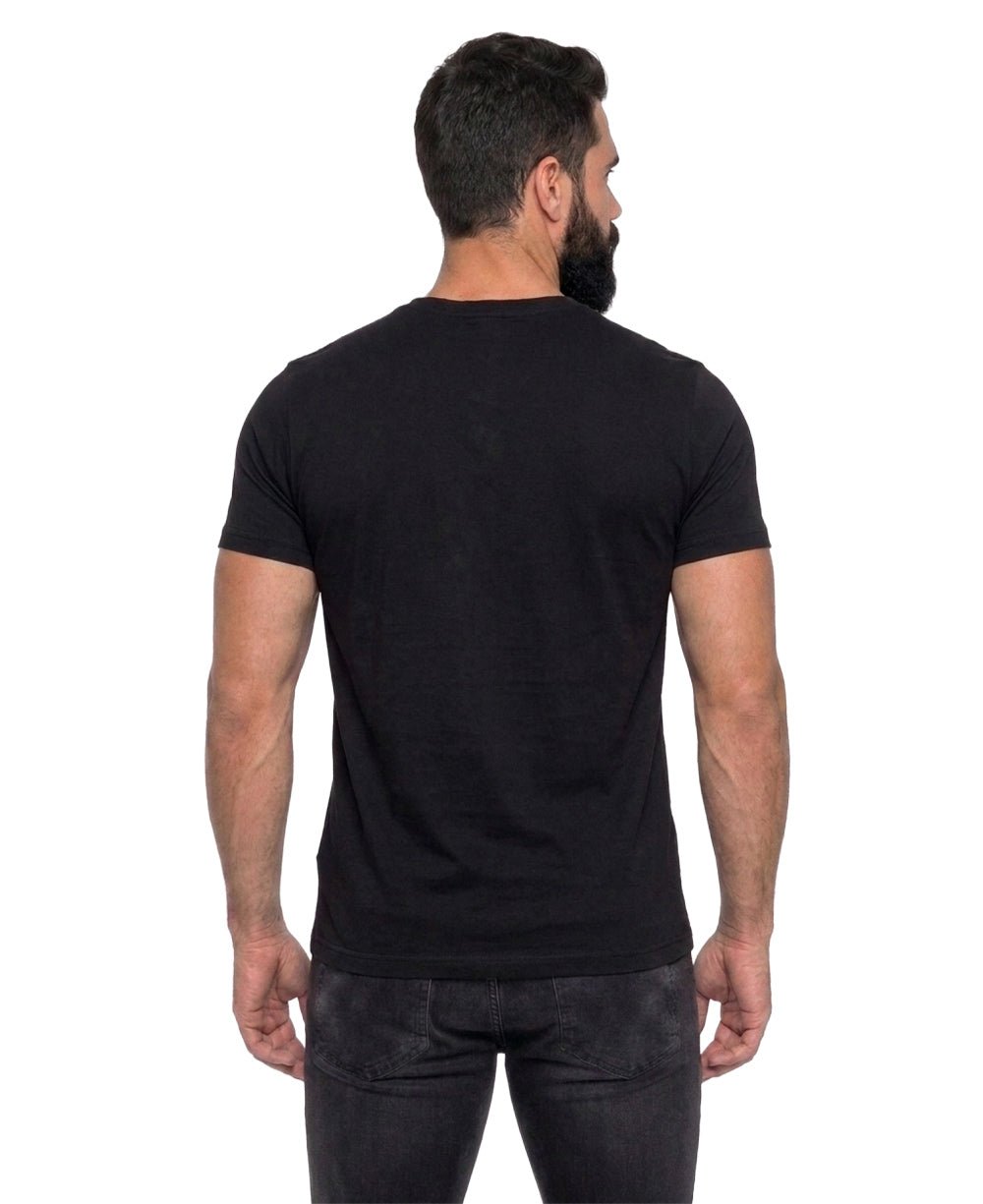 Camiseta Masculina Preta Algodão Pima - Ideal Vest Rouparia