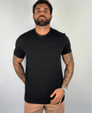 Camiseta Piquet Gola Textura Malha Regular Preto - Aramis