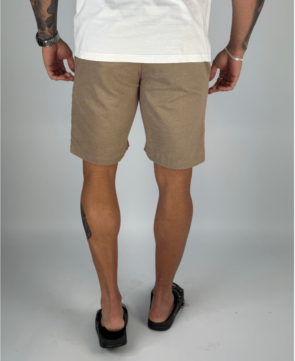 Bermuda Alfaiataria Areia Masculino - Visual Jeans