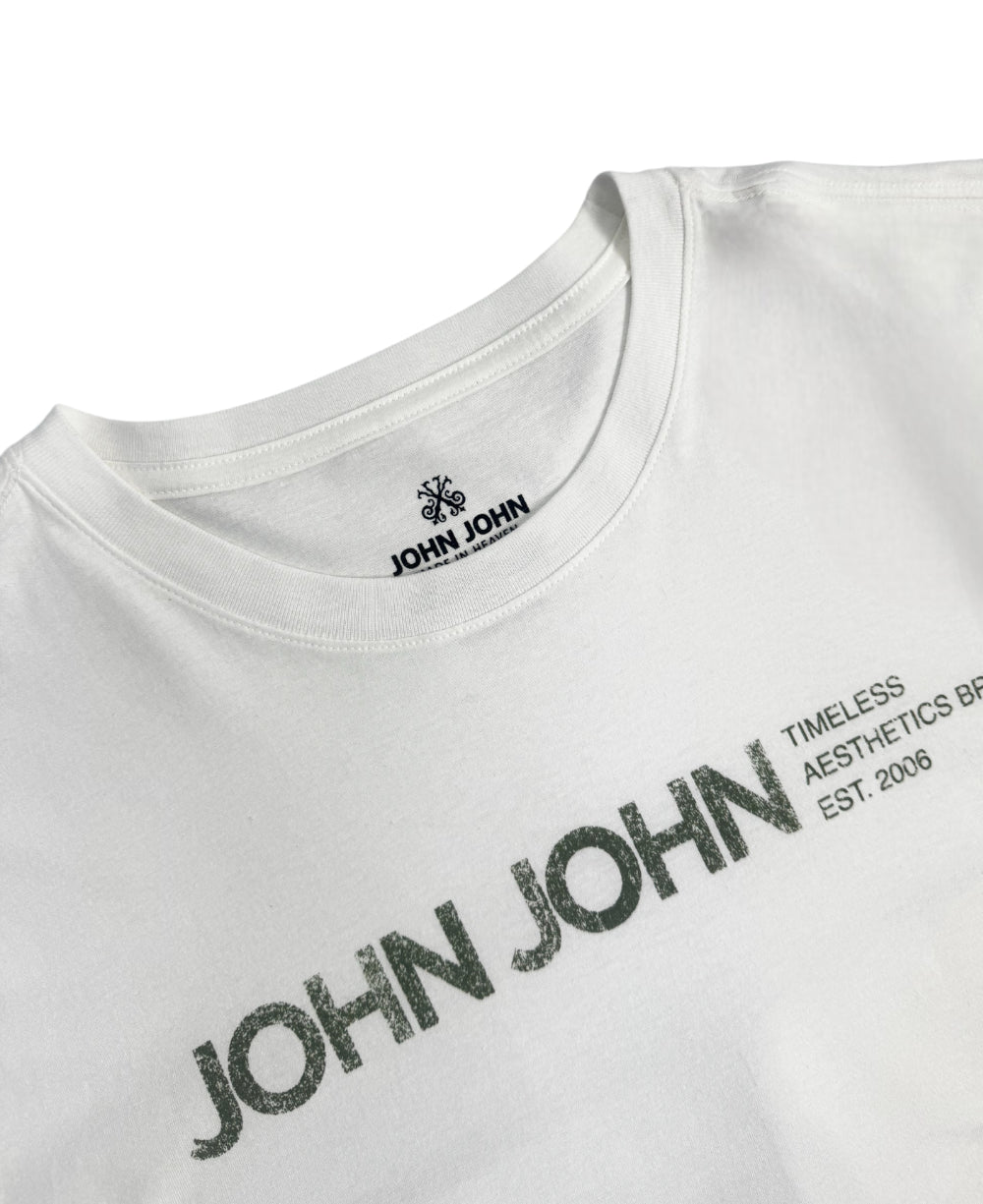 Camiseta Regular Fit Timeless Space Branca - John John