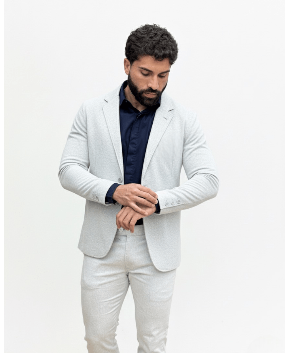 Blazer Cinza Mascla Masculino Básico Com Bolso - Paladho´s Jeans Wear
