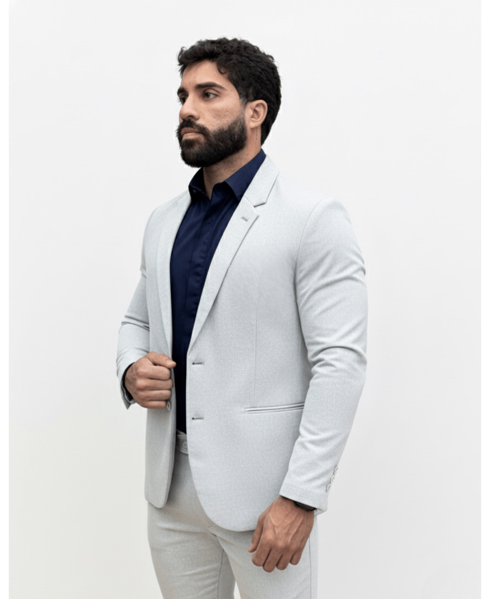 Blazer Cinza Mascla Masculino Básico Com Bolso - Paladho´s Jeans Wear