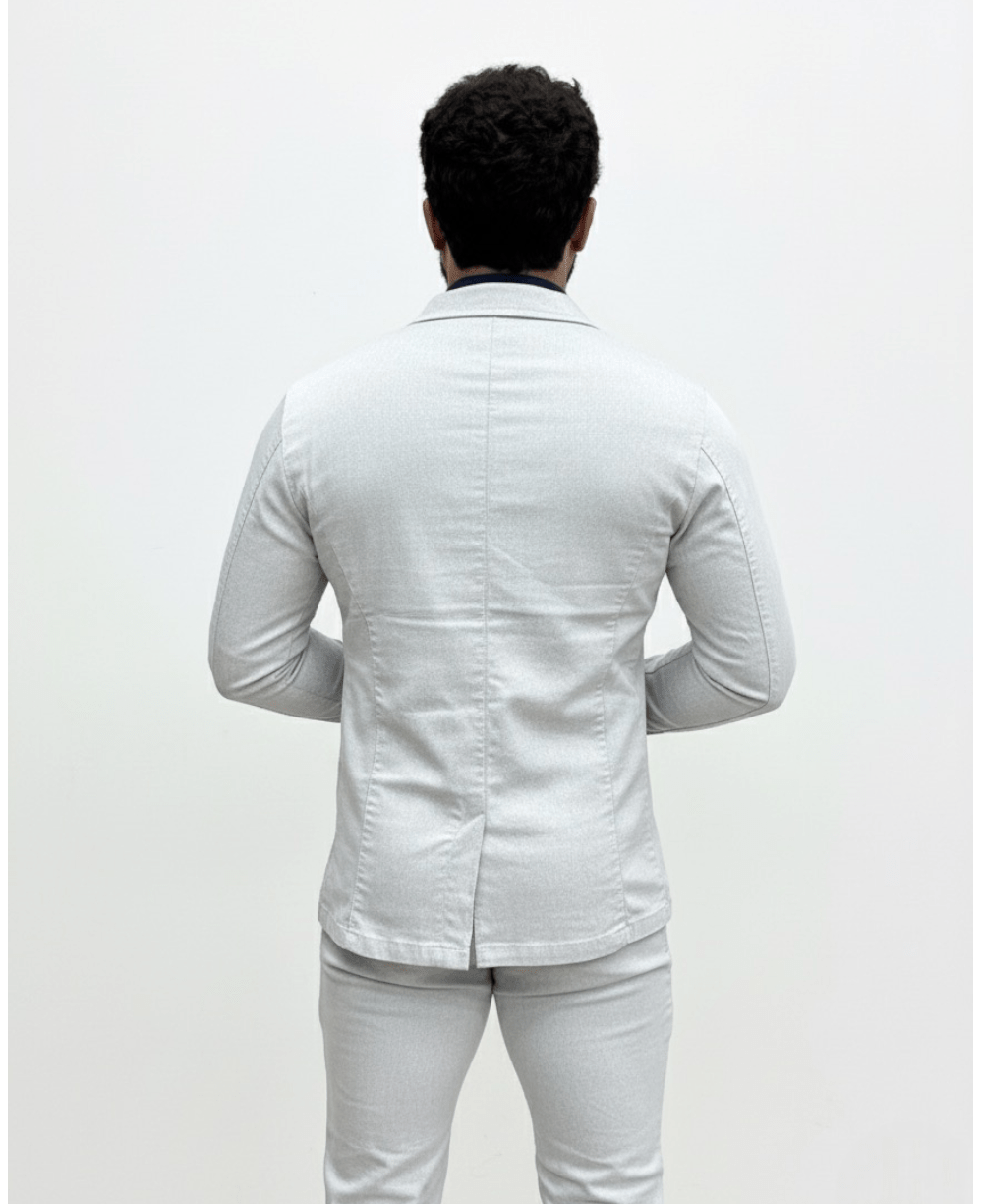 Blazer Cinza Mascla Masculino Básico Com Bolso - Paladho´s Jeans Wear