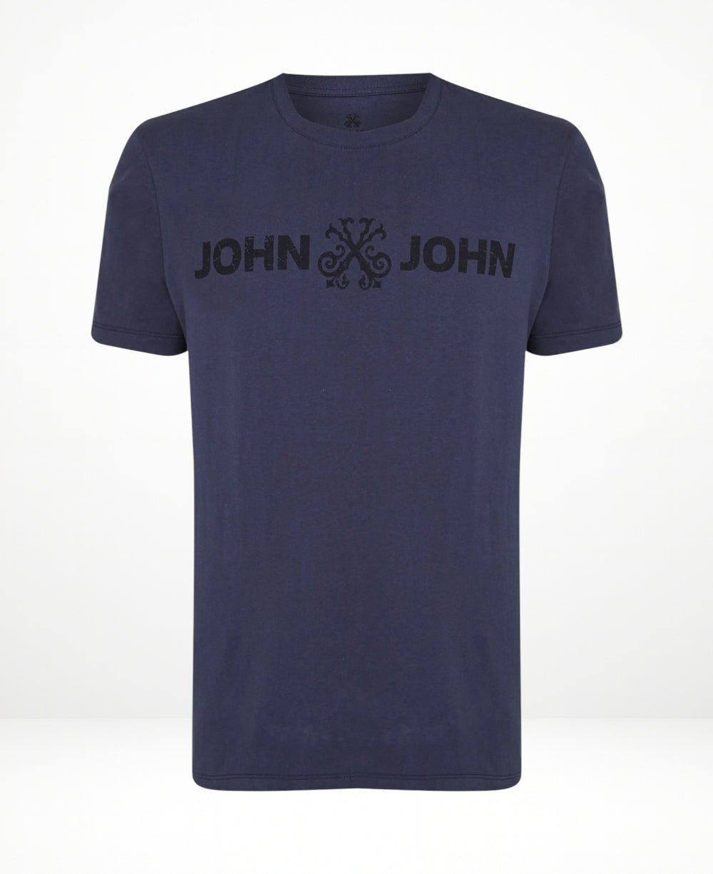 Camiseta Regular Fit JJ Basic Azul Escuro - John John