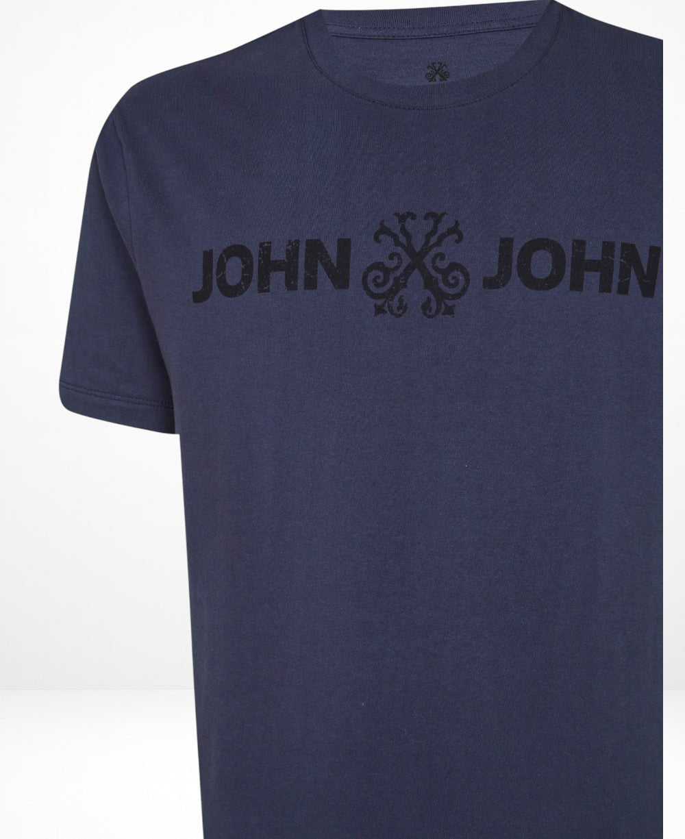 Camiseta Regular Fit JJ Basic Azul Escuro - John John