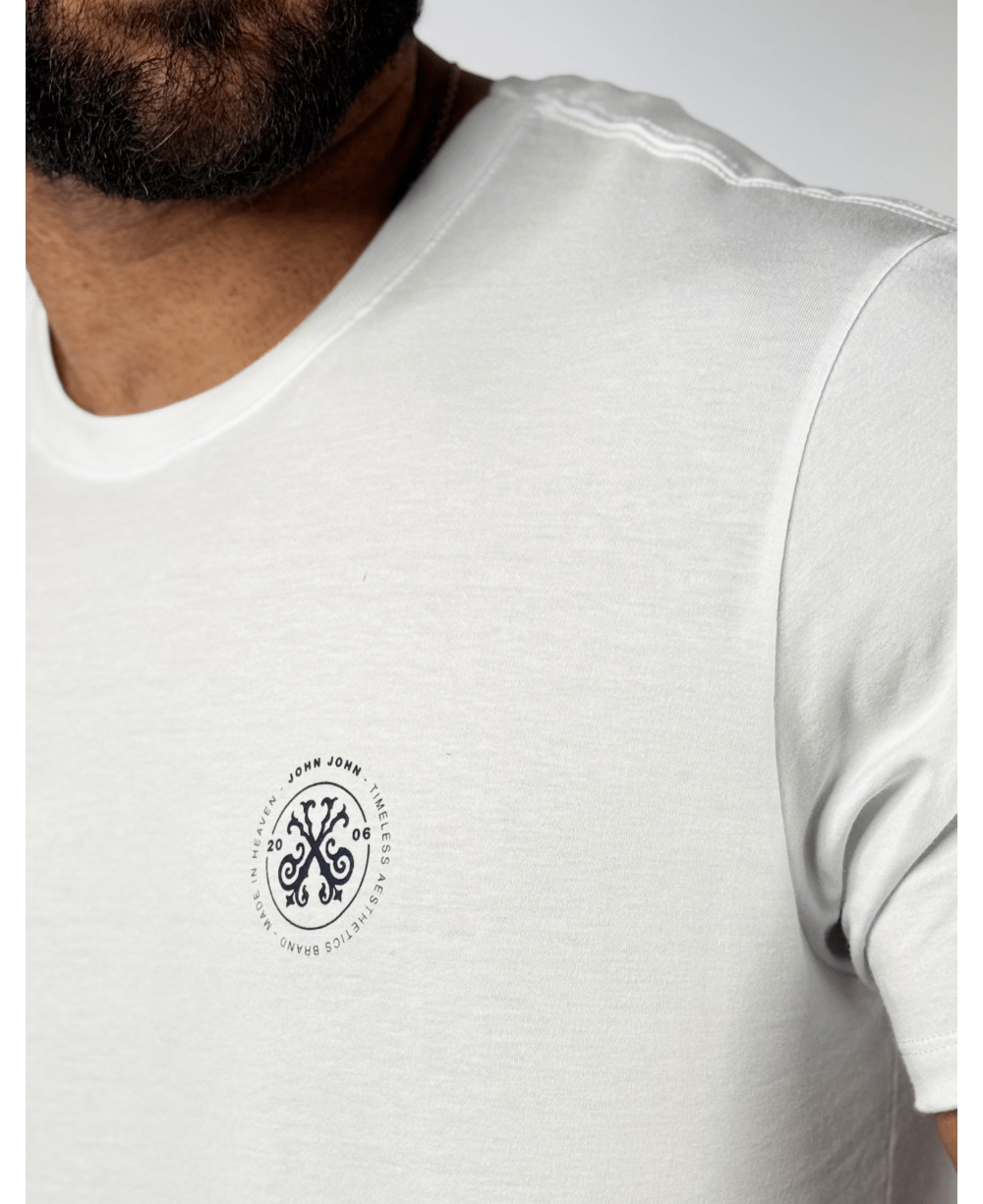 Camiseta Regular Fit Brandh Basic Branco - John John