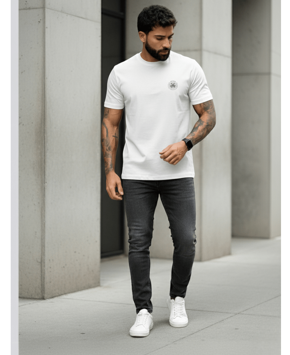 Camiseta Regular Fit Brandh Basic Branco - John John