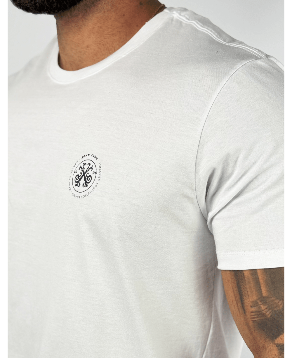 Camiseta Regular Fit Brandh Basic Branco - John John
