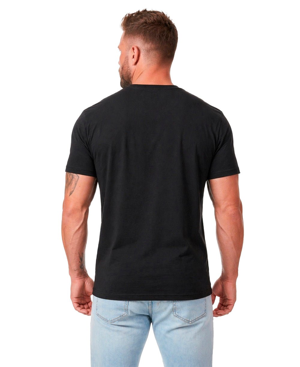 Camiseta Preta Masculina Regular Fit Light Transfer Black - John John