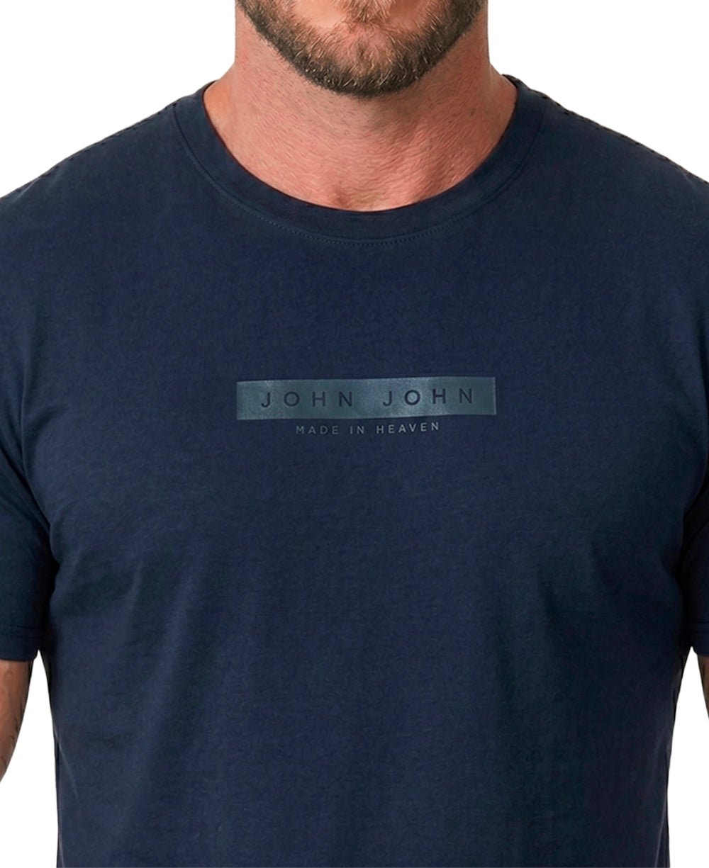Camiseta Azul Marinho T shirt Rg Technique - John John