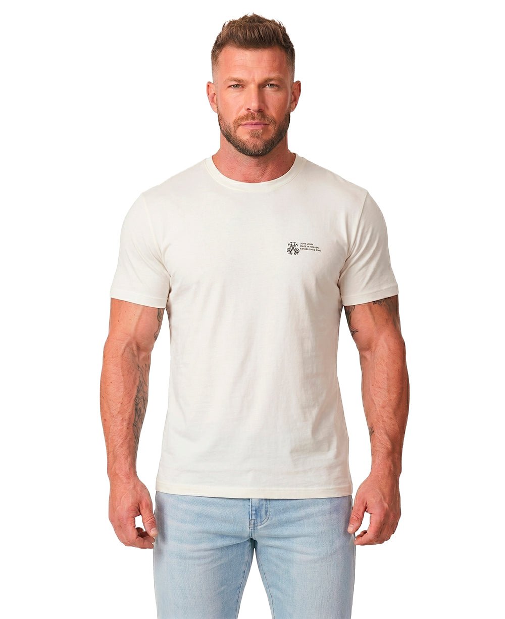 Camiseta Off White Masculina Regular Fit - John John