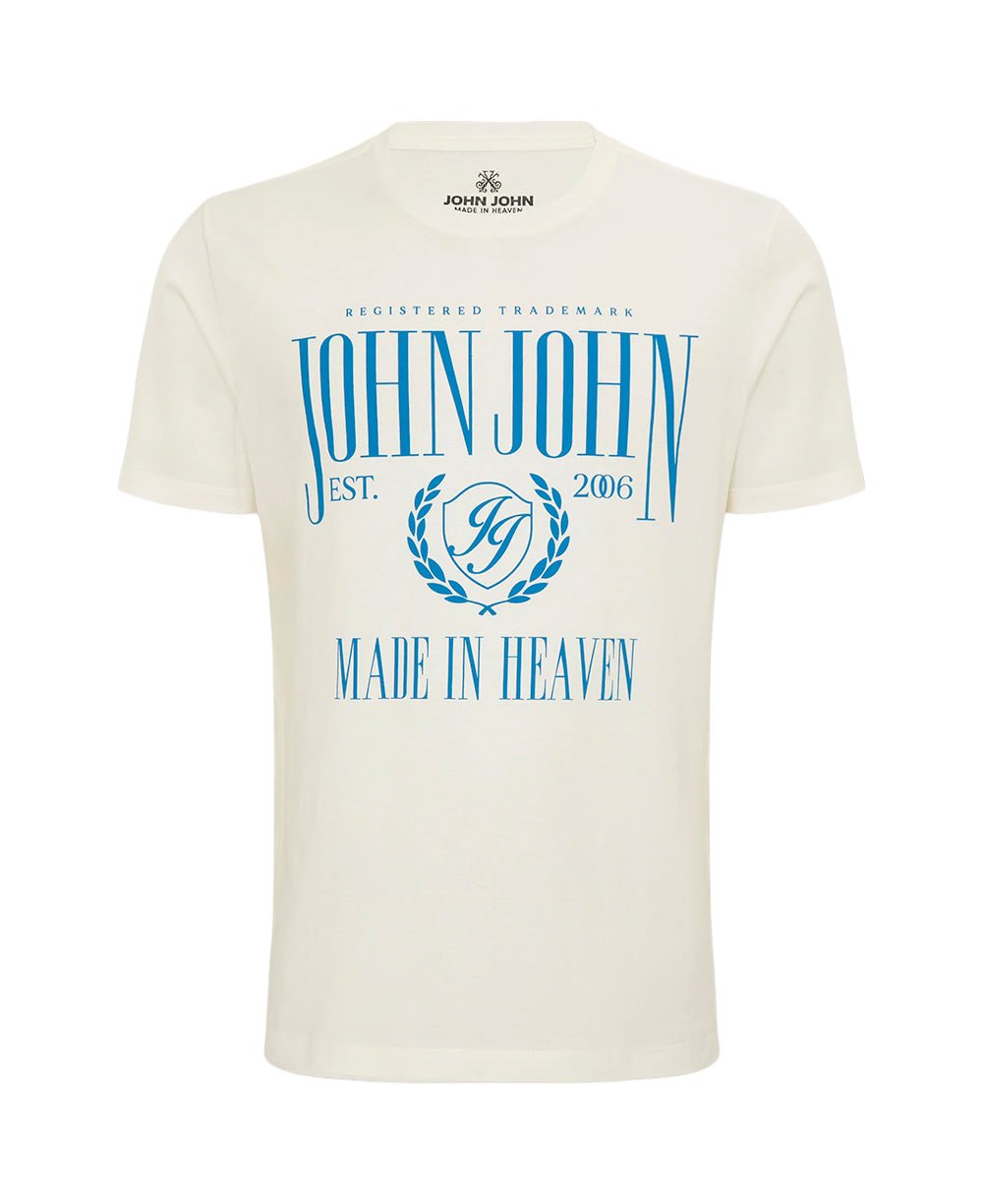 Camiseta Off White Masculina Regular Fit - John John