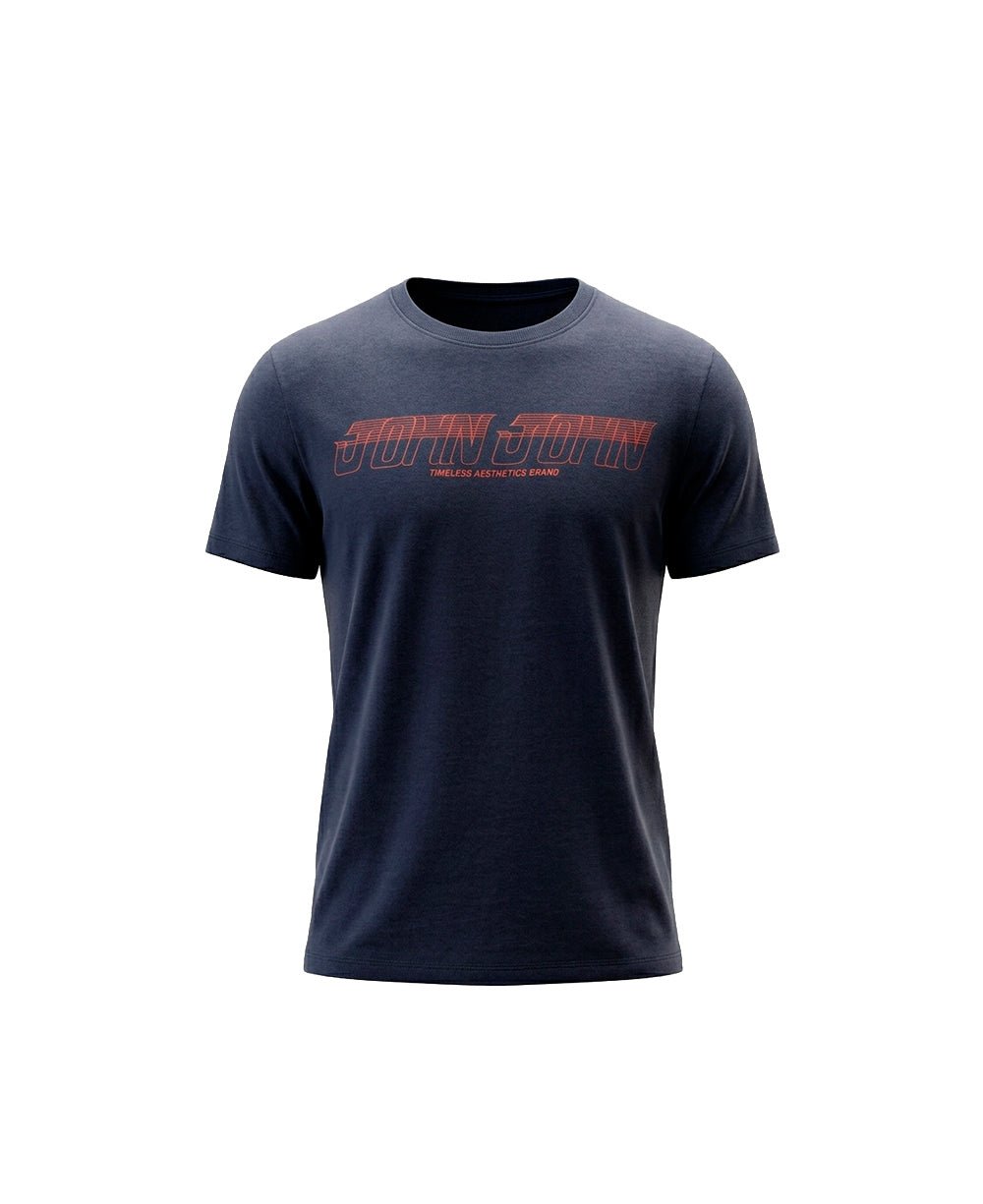 Camiseta Azul Marinho Masculino Frenquenc Slim fit - John John