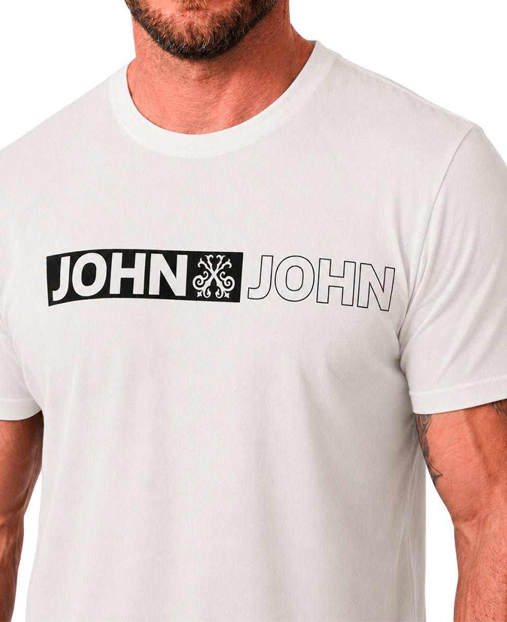 Camiseta Off White Masculina Regular Fit Est. 2006 - John John