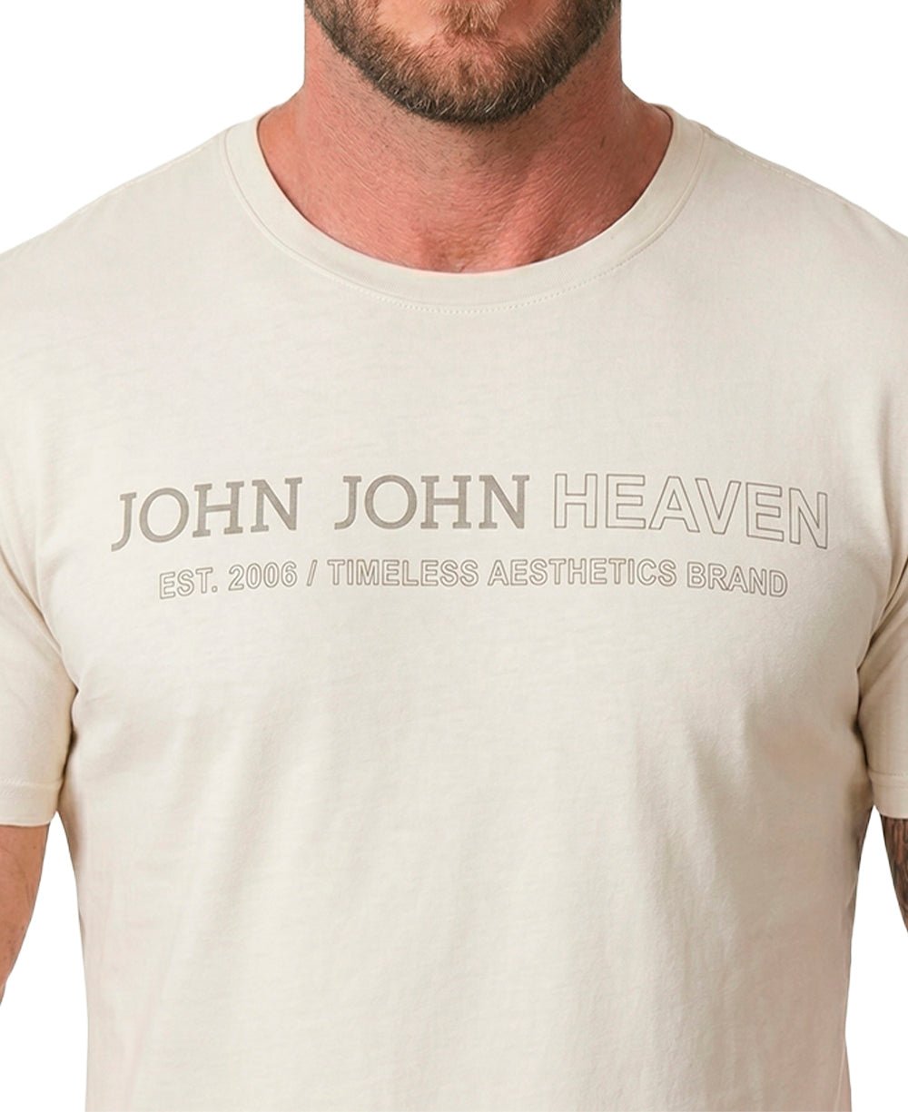 Camiseta Off White Masculina Est 2006 Slim Fit - John John