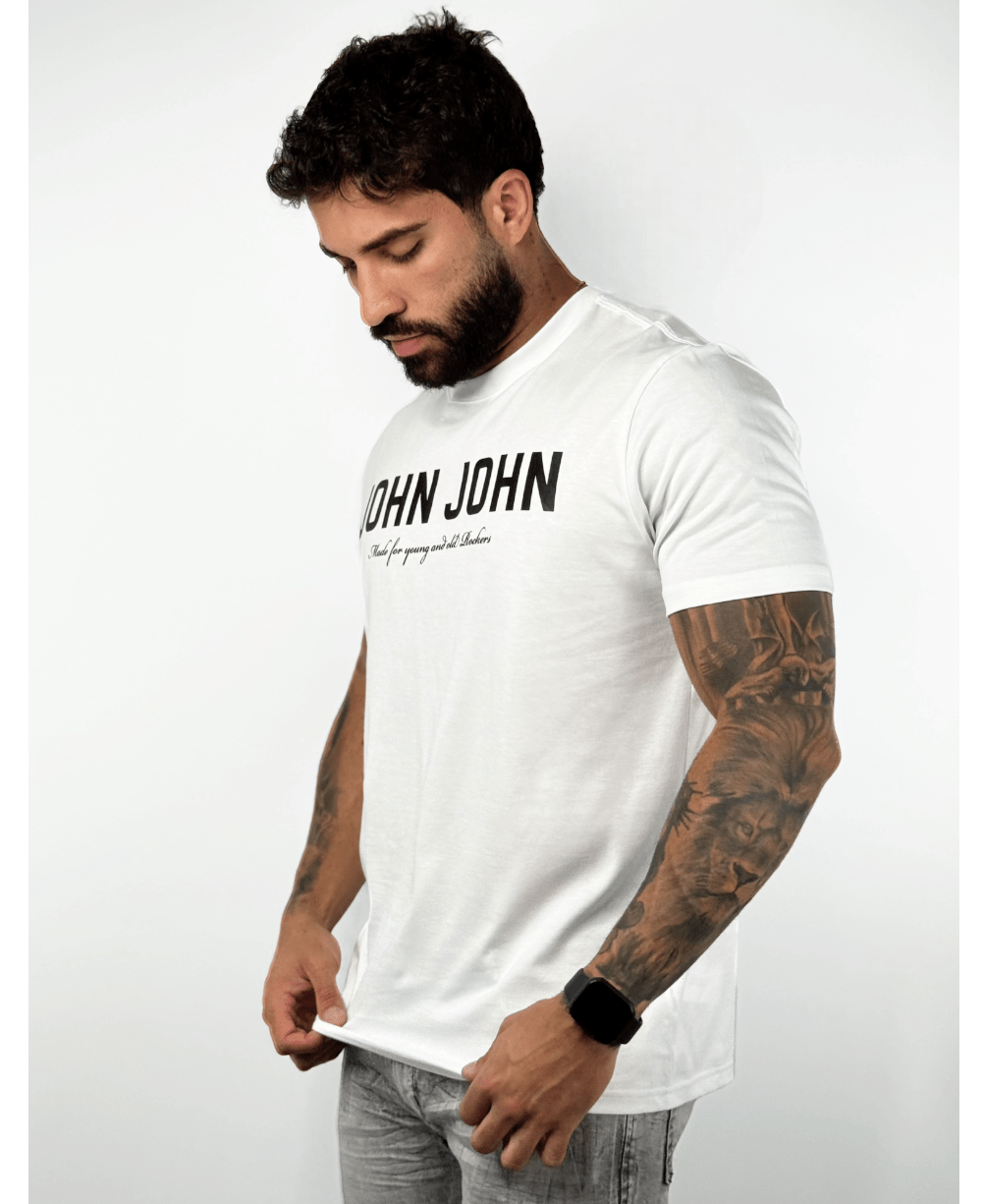 Camiseta Regular Fit Street White - John John
