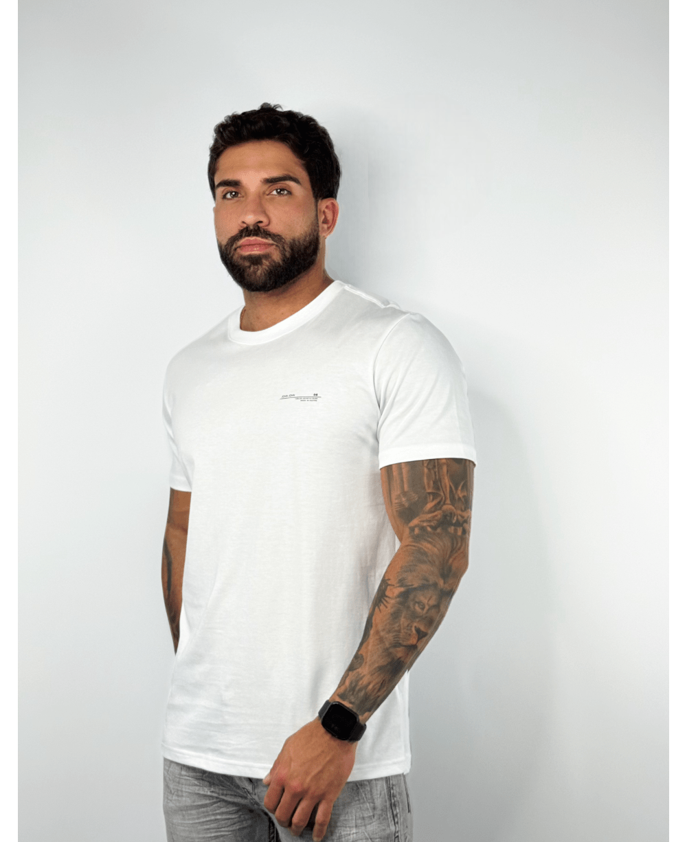Camiseta Regular Fit Timeless Brand White - John John