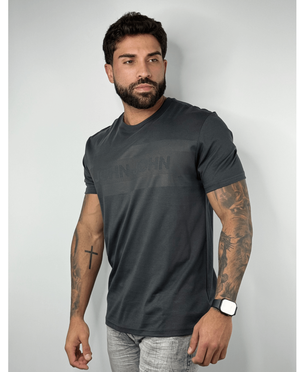 Camiseta Regular Fit Big Pima Line Cinza - John John
