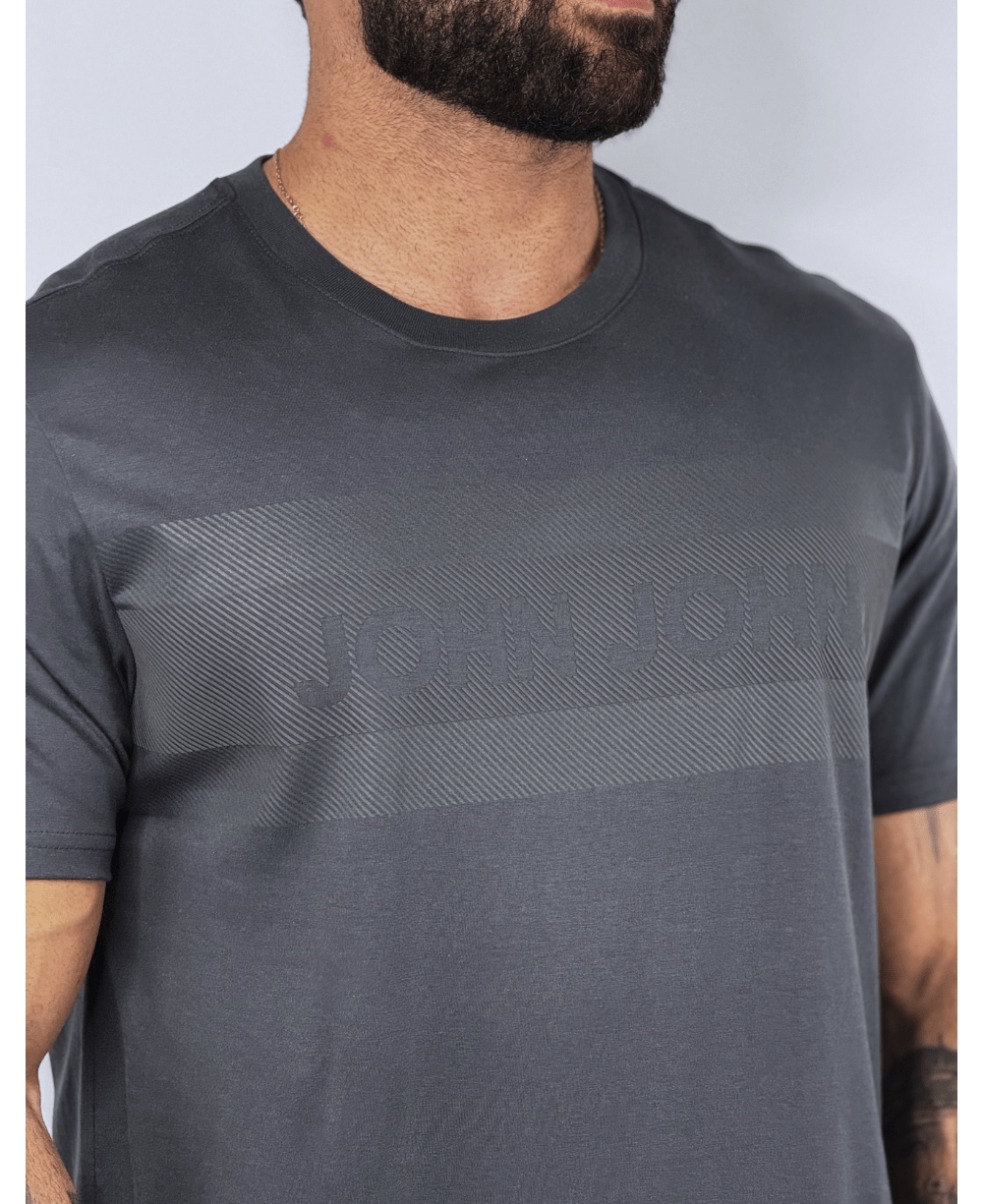 Camiseta Regular Fit Big Pima Line Cinza - John John