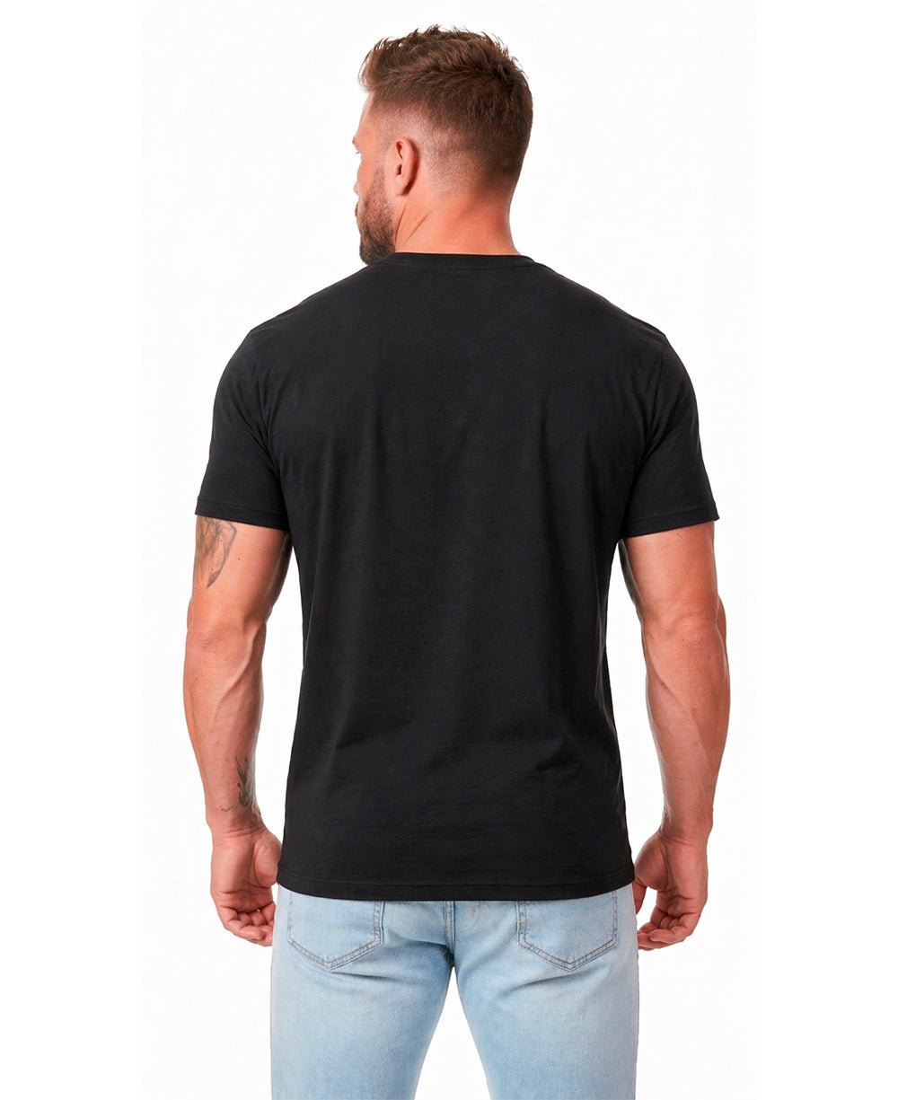Camiseta Preta Masculina Regular Fit Opposites - John John