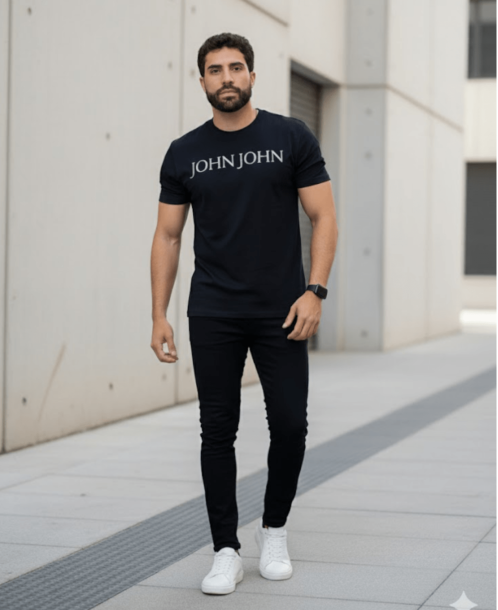 Camiseta Rg Special Bright Black Masculina - John John